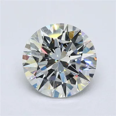 3.22ct E VVS2 Rare Carat Ideal Cut Round Diamond