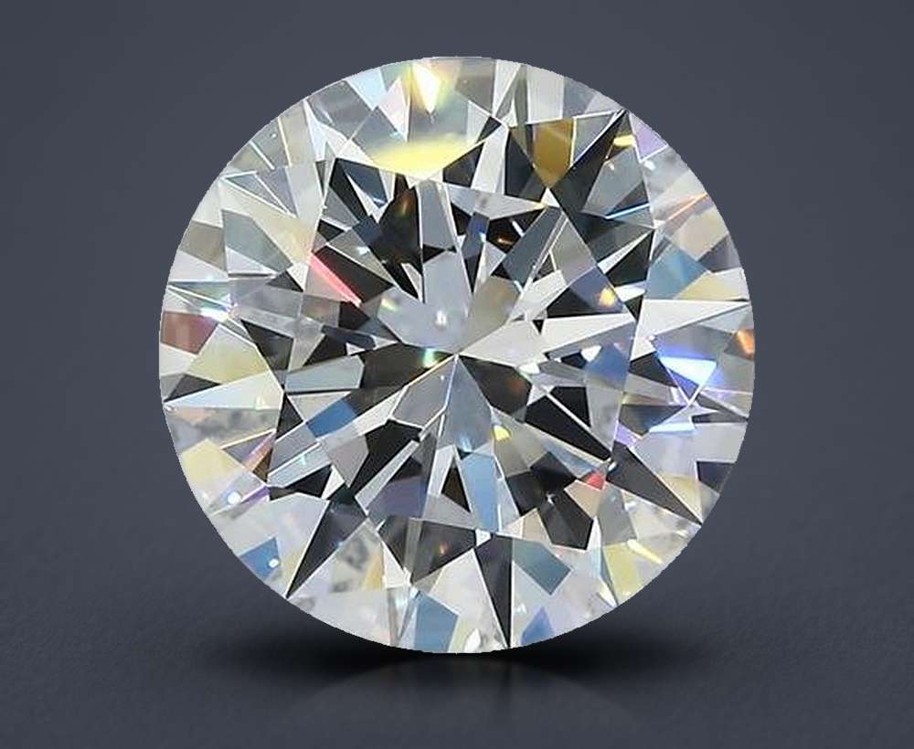 3.22ct E VVS2 Rare Carat Ideal Cut Round Diamond