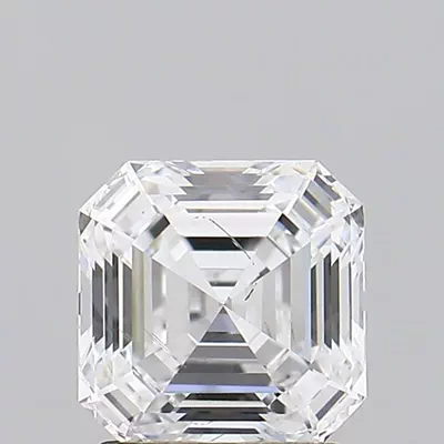 1.24ct D SI1 Rare Carat Ideal Cut Asscher Lab Grown Diamond
