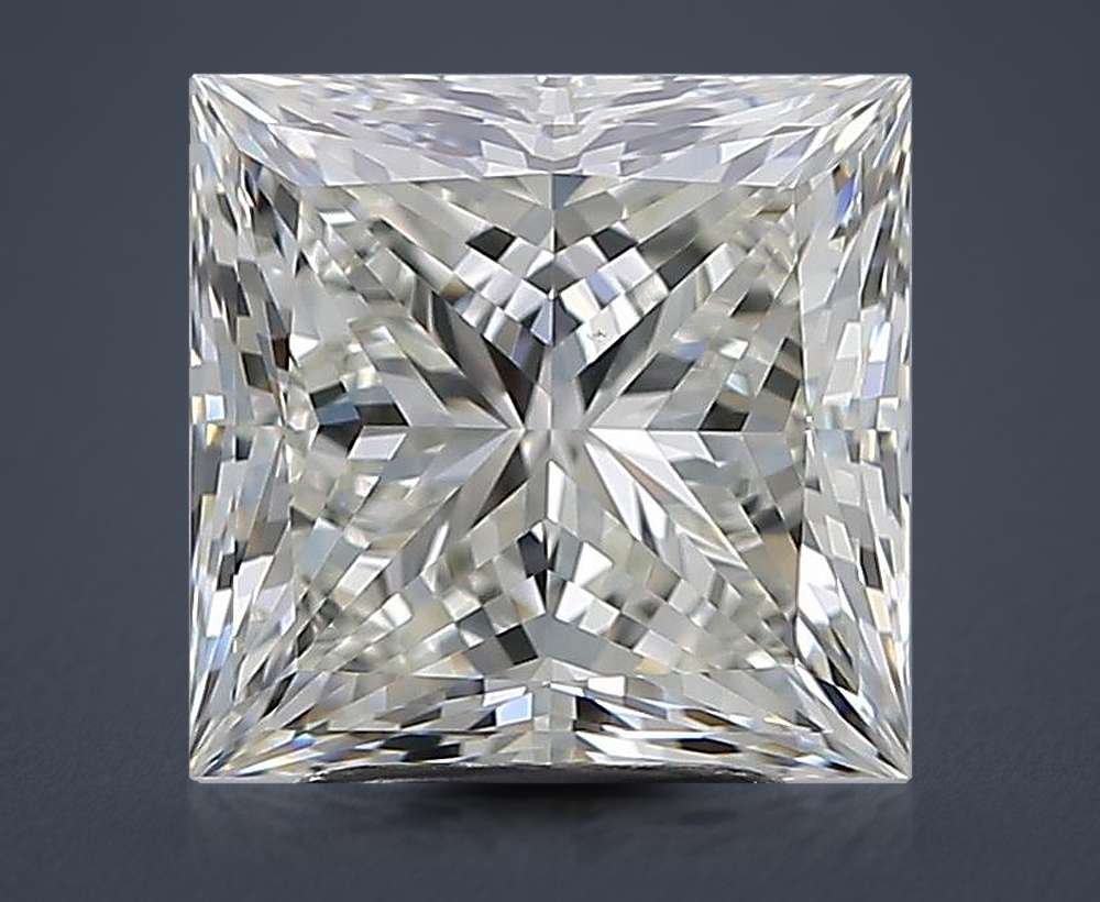 3.52ct J VS1 Rare Carat Ideal Cut Princess Diamond
