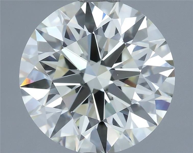 3.00ct K VVS2 Rare Carat Ideal Cut Round Diamond