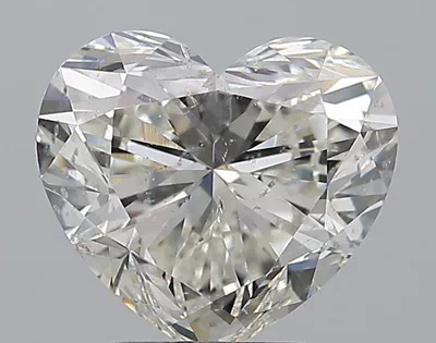 3.01ct H SI2 Rare Carat Ideal Cut Heart Diamond