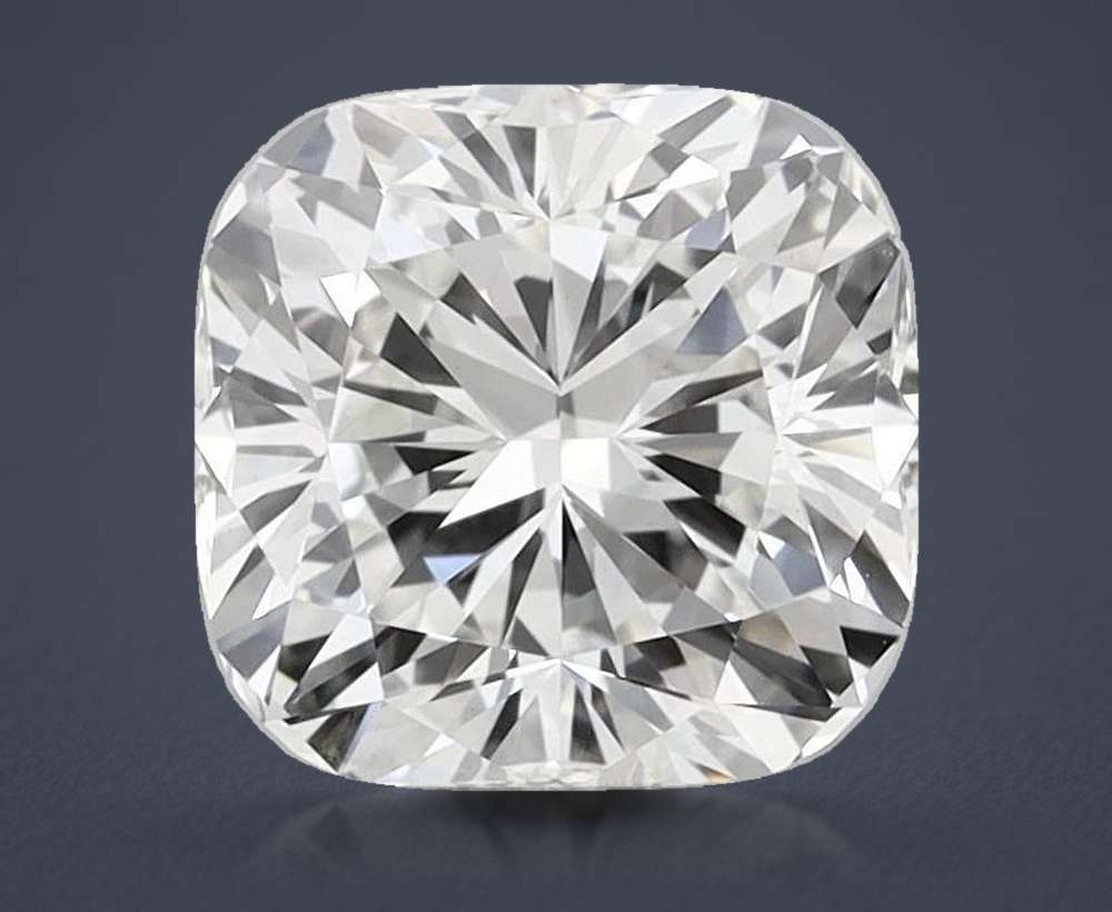3.02ct F VVS2 Rare Carat Ideal Cut Cushion Lab Grown Diamond