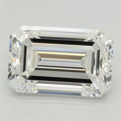 6.53ct E VVS2 Very Good Cut Emerald Lab Grown Diamond