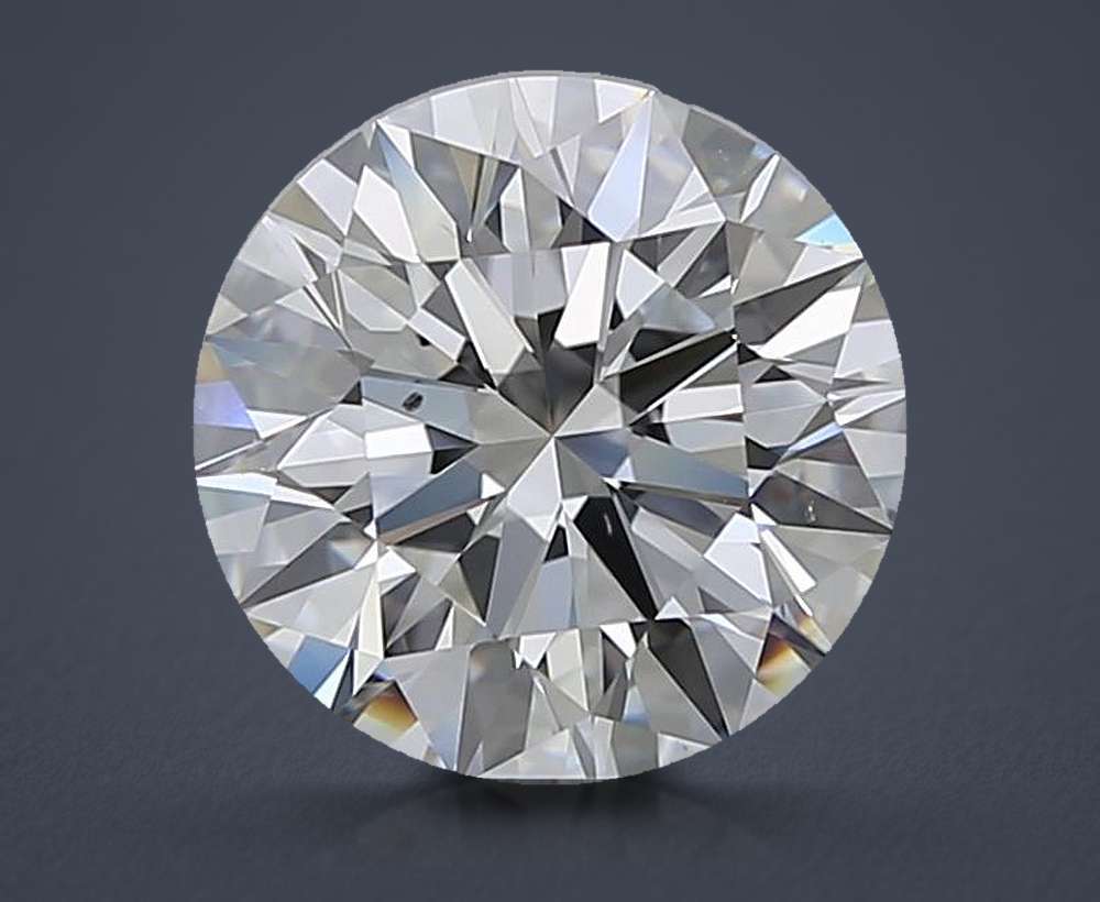 3.00ct H VS2 Rare Carat Ideal Cut Round Diamond