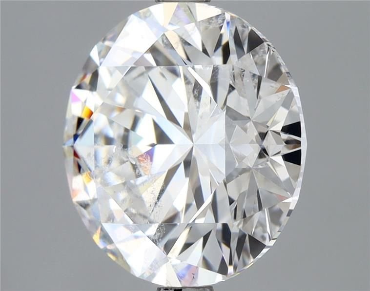4.05ct D SI2 Rare Carat Ideal Cut Round Diamond
