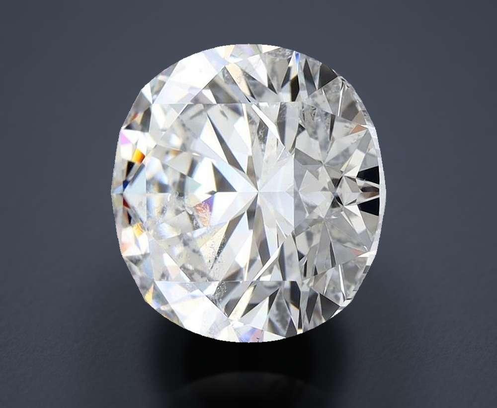 4.05ct D SI2 Rare Carat Ideal Cut Round Diamond