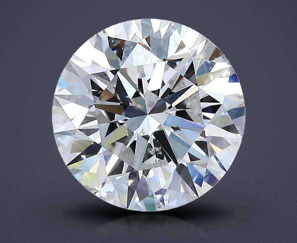 2.52ct E SI1 Rare Carat Ideal Cut Round Diamond