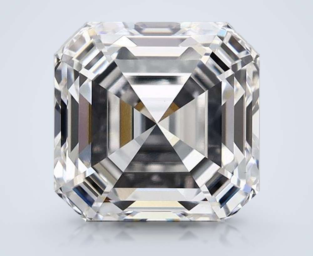 3.08ct E VS1 Rare Carat Ideal Cut Asscher Lab Grown Diamond