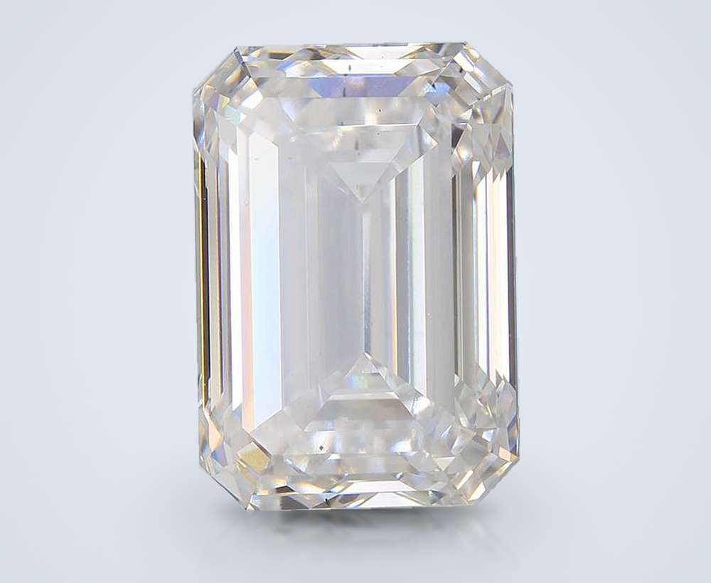 20.51ct F VS2 Rare Carat Ideal Cut Emerald Lab Grown Diamond