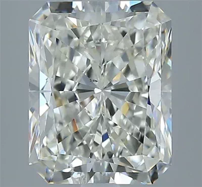 3.01ct J SI2 Rare Carat Ideal Cut Radiant Diamond