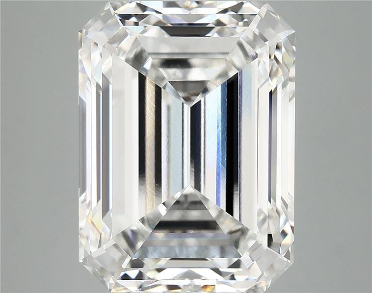 13.10ct F VVS2 Rare Carat Ideal Cut Emerald Lab Grown Diamond