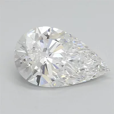 1.57ct D VS1 Rare Carat Ideal Cut Pear Lab Grown Diamond