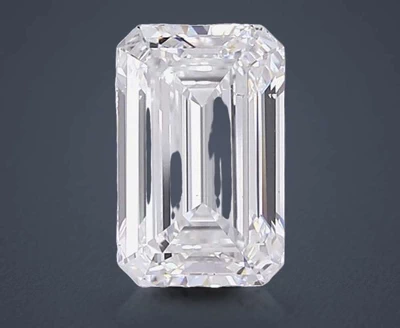 2.03ct F VS2 Rare Carat Ideal Cut Emerald Lab Grown Diamond