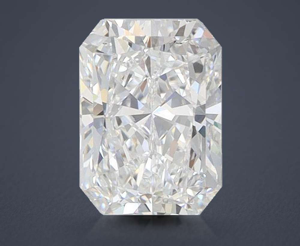 0.96ct E VVS1 Rare Carat Ideal Cut Radiant Lab Grown Diamond