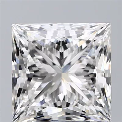 6.06ct G VS1 Rare Carat Ideal Cut Princess Lab Grown Diamond