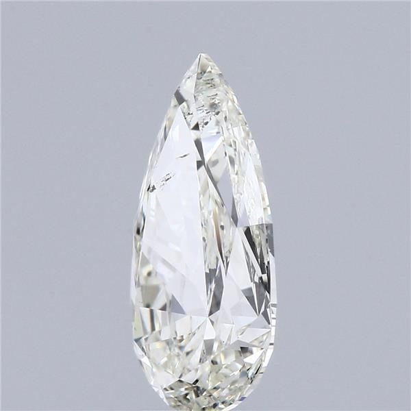4.02ct K SI2 Rare Carat Ideal Cut Pear Diamond