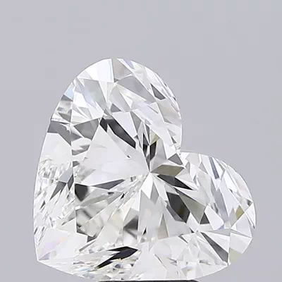 5.09ct F VVS2 Rare Carat Ideal Cut Heart Lab Grown Diamond