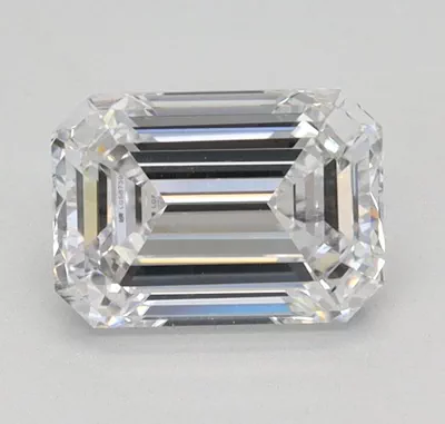 1.00ct D SI1 Rare Carat Ideal Cut Emerald Lab Grown Diamond