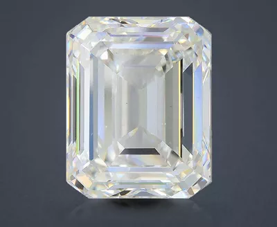 20.03ct G VS2 Rare Carat Ideal Cut Emerald Lab Grown Diamond