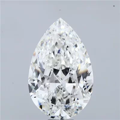 20.12ct F VS2 Rare Carat Ideal Cut Pear Lab Grown Diamond