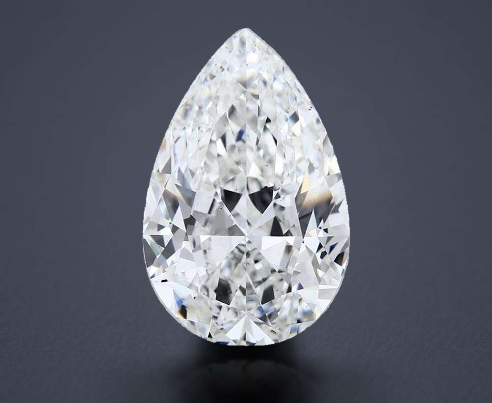 20.12ct F VS2 Rare Carat Ideal Cut Pear Lab Grown Diamond
