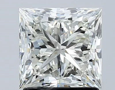 1.70ct J SI1 Rare Carat Ideal Cut Princess Diamond