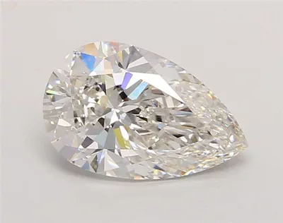 2.06ct F VVS2 Rare Carat Ideal Cut Pear Lab Grown Diamond