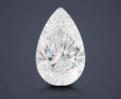 1.59ct D VVS2 Rare Carat Ideal Cut Pear Lab Grown Diamond