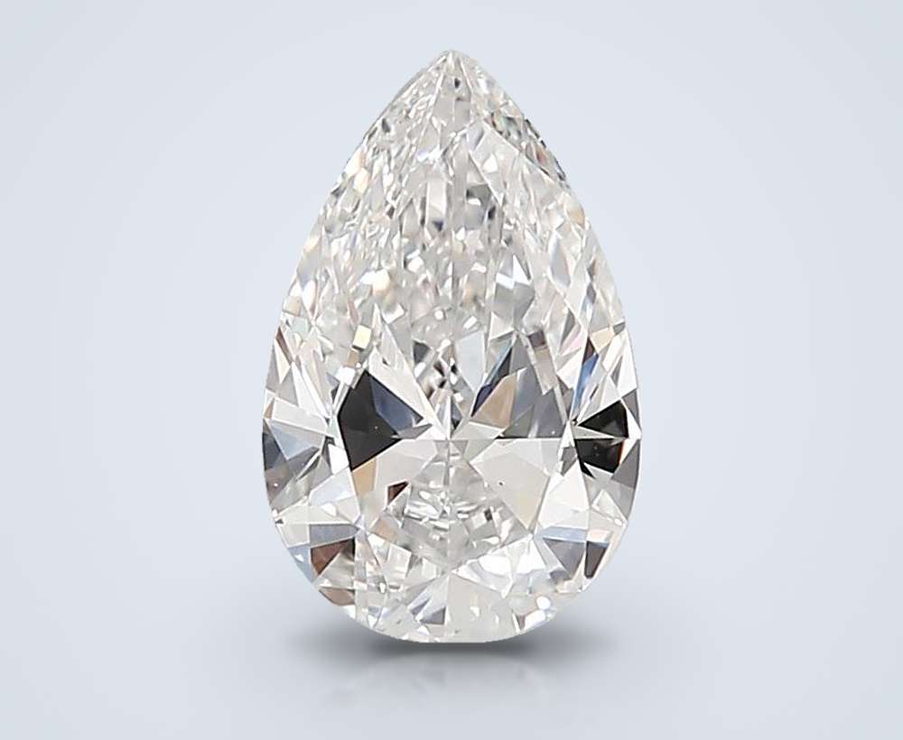 2.05ct E VS1 Rare Carat Ideal Cut Pear Lab Grown Diamond