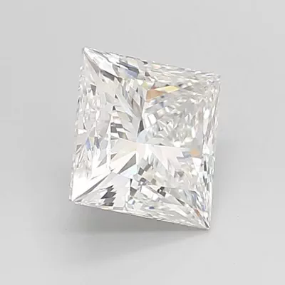 2.01ct E VS1 Rare Carat Ideal Cut Princess Lab Grown Diamond