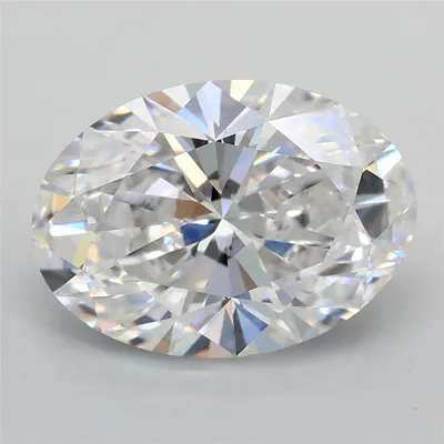 3.06ct D VS1 Rare Carat Ideal Cut Oval Lab Grown Diamond