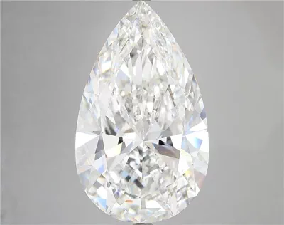 15.06ct E VVS2 Rare Carat Ideal Cut Pear Lab Grown Diamond