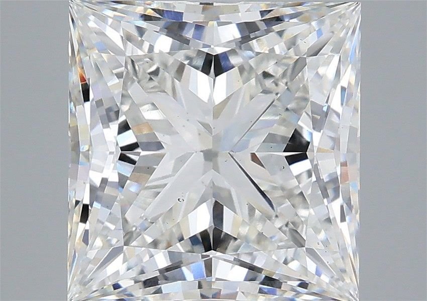 5.03ct F VS2 Rare Carat Ideal Cut Princess Lab Grown Diamond