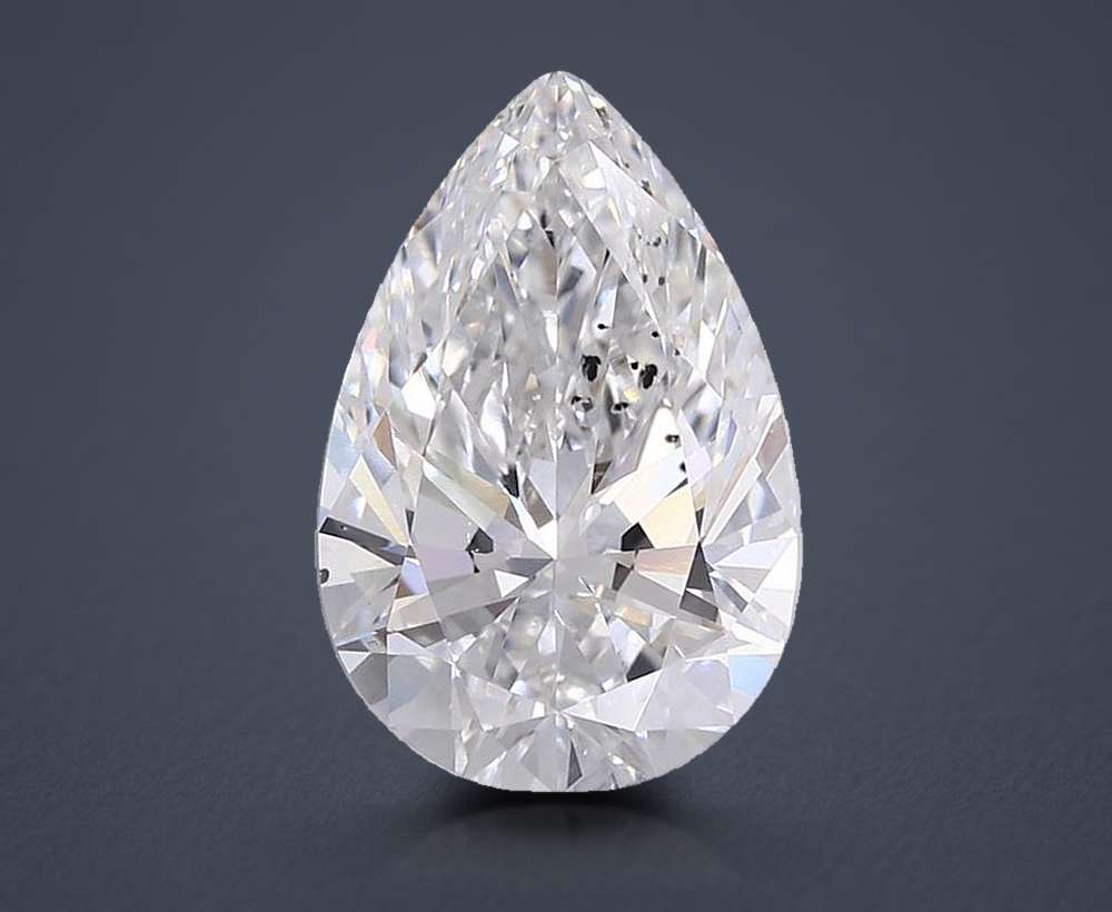 5.26ct E SI1 Rare Carat Ideal Cut Pear Lab Grown Diamond