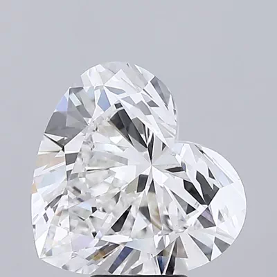 6.06ct E VVS2 Rare Carat Ideal Cut Heart Lab Grown Diamond