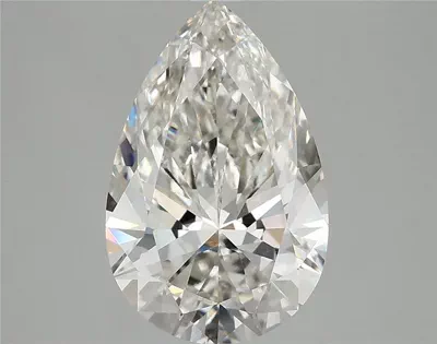 3.09ct H VS1 Rare Carat Ideal Cut Pear Lab Grown Diamond
