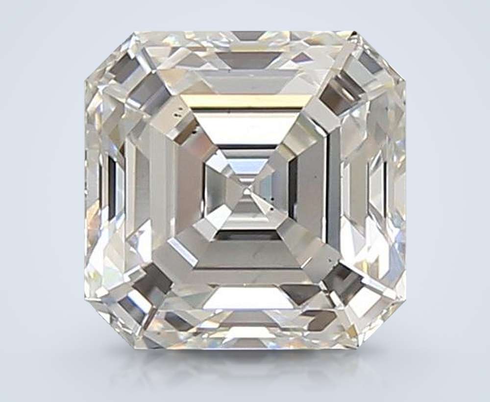 2.09ct E VS2 Rare Carat Ideal Cut Asscher Lab Grown Diamond