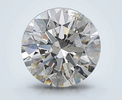 2.70ct I SI2 Rare Carat Ideal Cut Round Diamond
