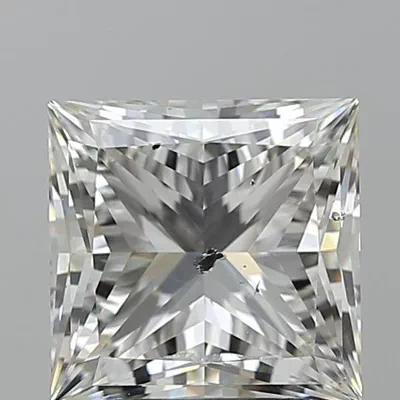 3.03ct J SI2 Rare Carat Ideal Cut Princess Diamond
