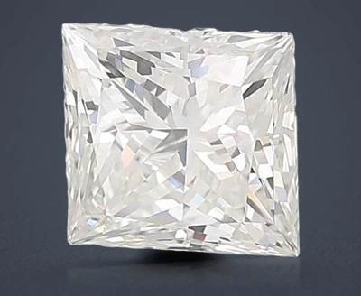 5.07ct G VVS2 Rare Carat Ideal Cut Princess Lab Grown Diamond