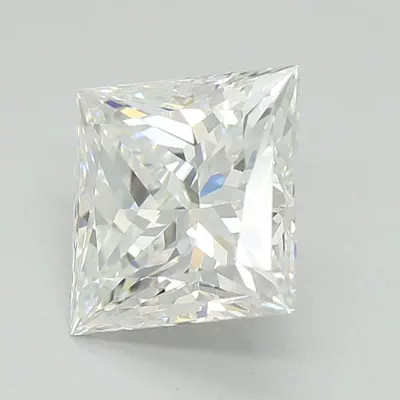 1.08ct E VVS2 Rare Carat Ideal Cut Princess Lab Grown Diamond