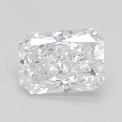 1.43ct D VVS2 Rare Carat Ideal Cut Radiant Lab Grown Diamond