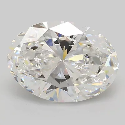 3.02ct E VVS2 Rare Carat Ideal Cut Oval Lab Grown Diamond