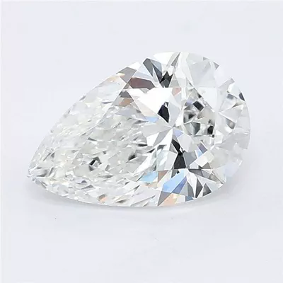 1.57ct E VVS2 Rare Carat Ideal Cut Pear Lab Grown Diamond