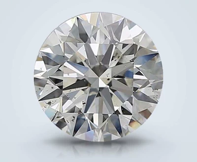3.14ct H SI2 Rare Carat Ideal Cut Round Diamond
