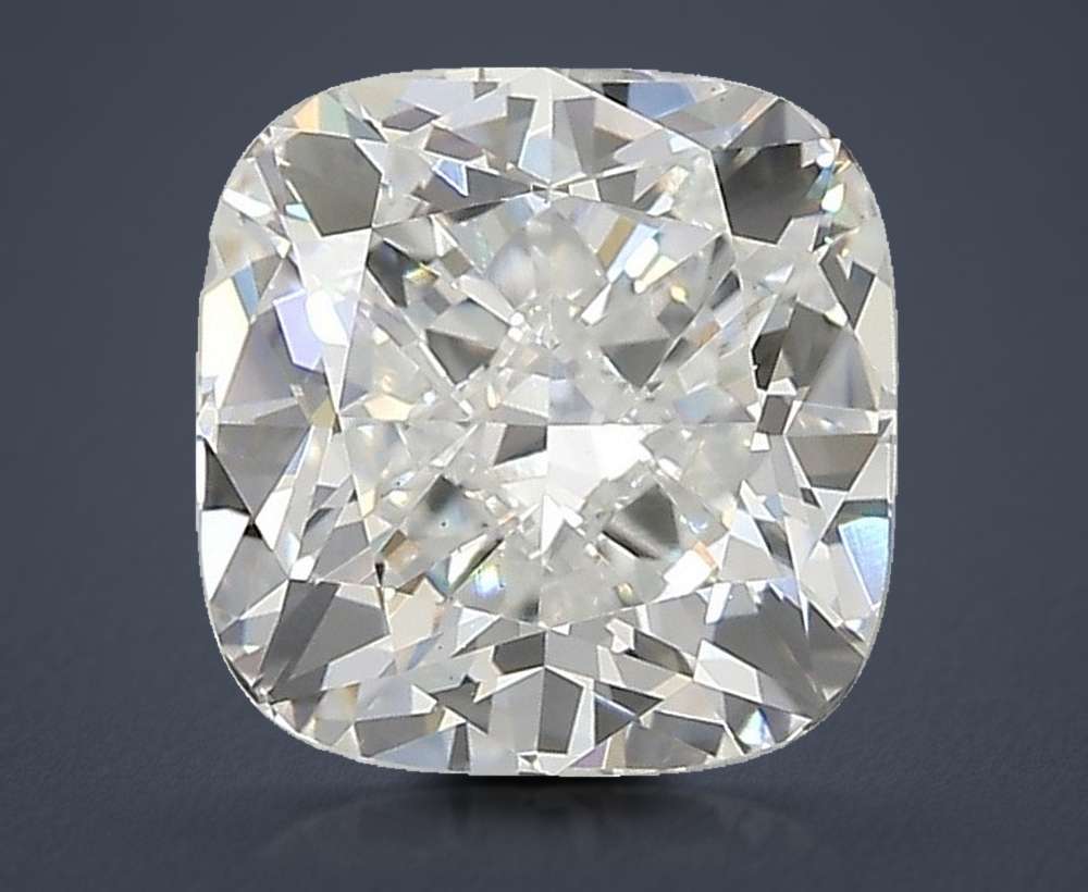 2.84ct E VS1 Rare Carat Ideal Cut Cushion Lab Grown Diamond