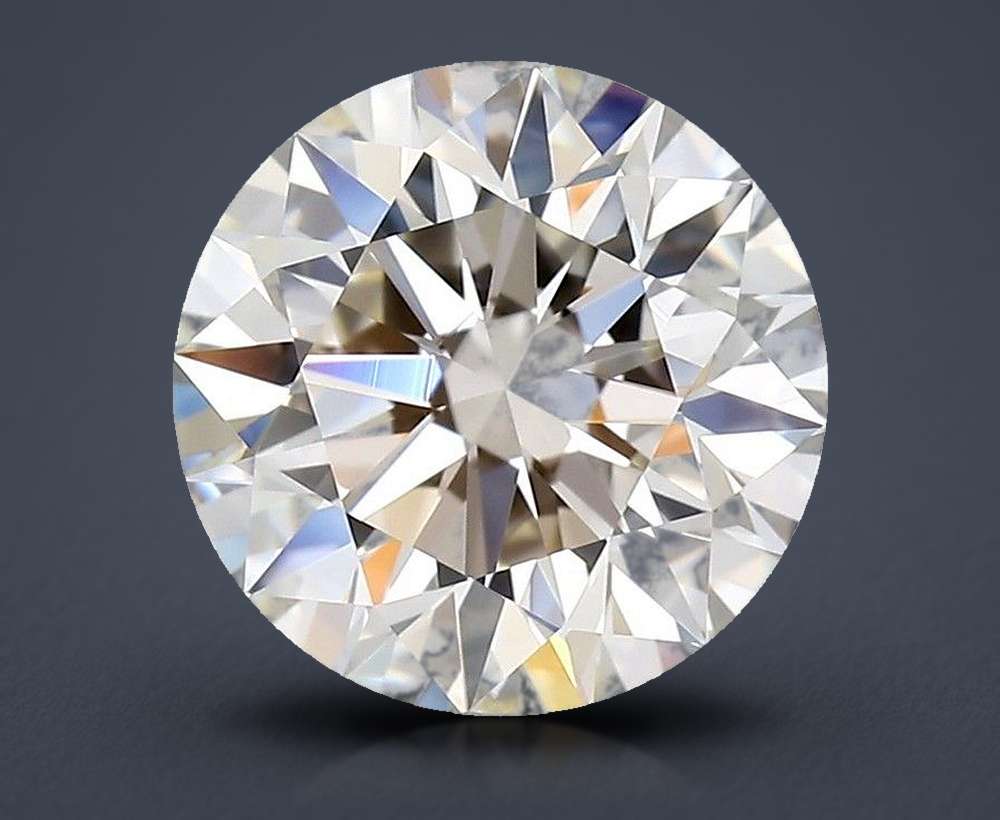 1.68ct J IF Rare Carat Ideal Cut Round Diamond