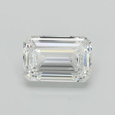 2.05ct E SI1 Rare Carat Ideal Cut Emerald Lab Grown Diamond