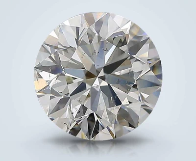 3.81ct J SI2 Excellent Cut Round Diamond